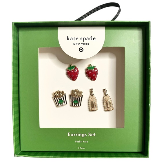 Kate Spade Women’s Earrings Mixed Novelty Stud 3pk kate spade NY/Target NWT - Picture 5 of 12